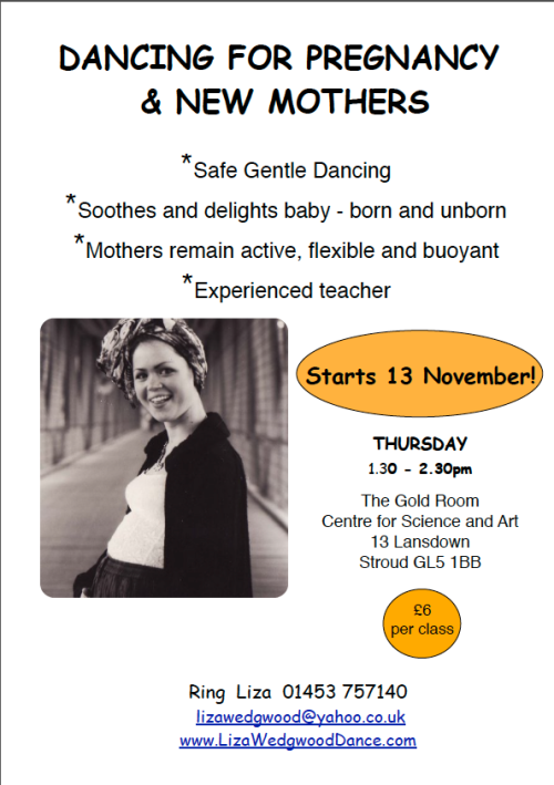 Dance for pregnancy and new mums in Stroud  2014